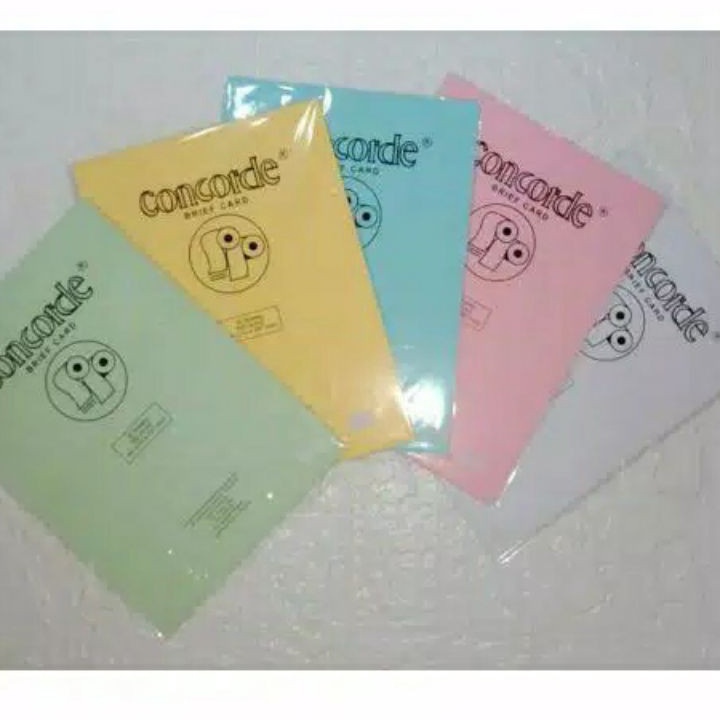 

Ready Stok Concorde brief card A4 160 gram (210 x 297mm) BRIEF CARD Terkini