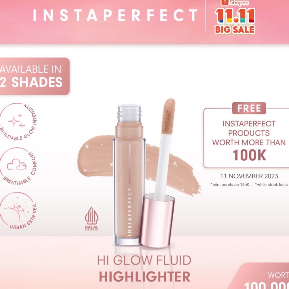 

Produk [NEW] Instaperfect Hi Glow Fluid Highlighter 6 ml (Buildable Glow Intensity, Pearlize Glow) Pasti Murah