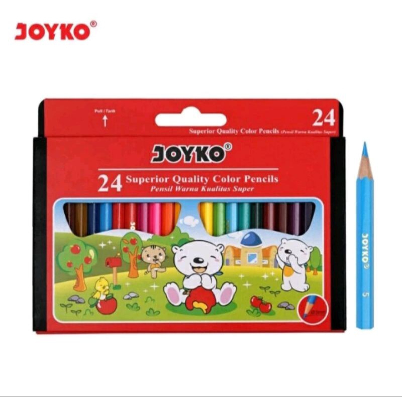 

PENSIL WARNA JOYKO 24 WARNA CP-S24 PENDEK/CP-24PB PANJANG