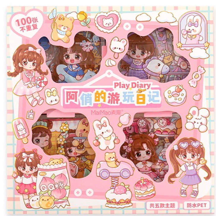 

Best Terlaris Stiker AQIAO Play Diary 100 Lembar Sticker Lucu Murah Grosir Harga Termurah