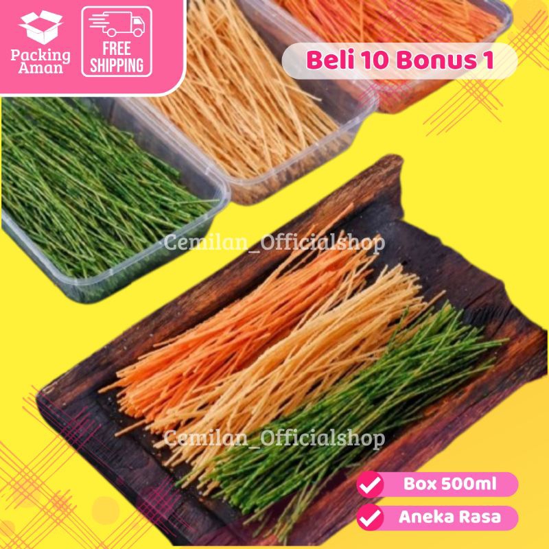 

[ 10 BONUS 1 ] Mie Lidi Aneka Rasa Box 500ml / Mi Lidi Pedas / Mie Kremes