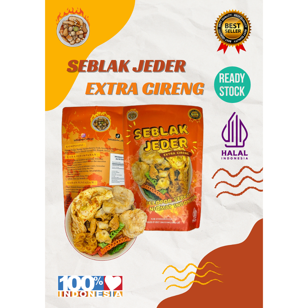 

SEBLAK INSTANT VIRAL EXTRA CIRENG KHAS SEBLAK JEDER OFFICIAL