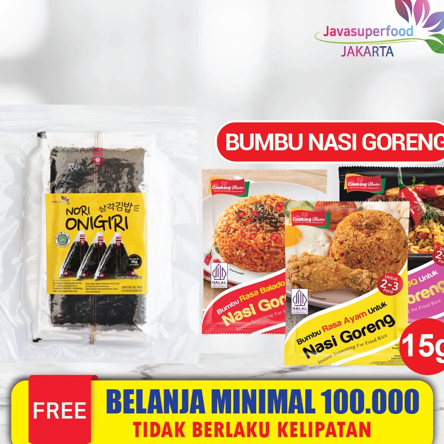 

Kode OY387 NORI ONIGIRI | Nori Wrapper Khusus Bungkus Nori Triangle / Sushi Nori (ISI 10,20,50 Lembar)