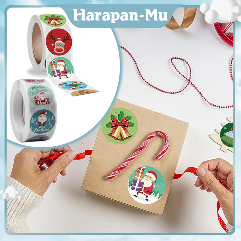 

Sticker Natal 500pcs Stiker Toples Natal Sticker Merry Christmas Sticker Toples Christmas