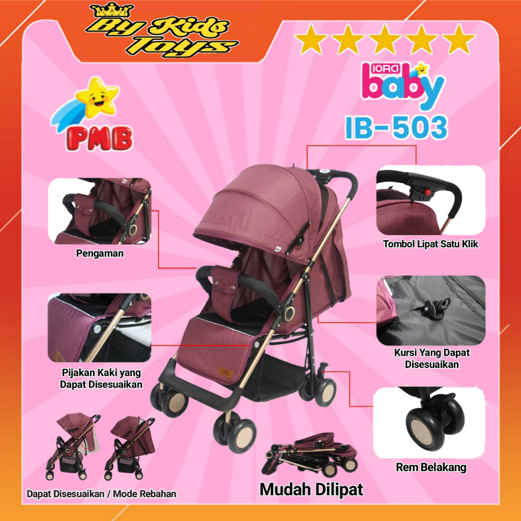 Stroller Bayi Baby Stroller Murah  Iora IB-503