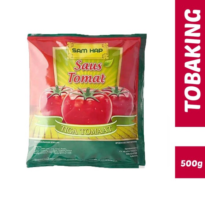

52 Saos Tomat Sam hap refill 500 gr Saus Tomat Tiga Tomat Samhap 9192
