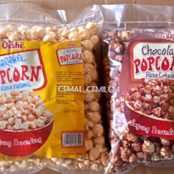 

Ready OISHI POPCORN 200GR MENTEGA BELGIA DAN KEJU/ POPCORN CARAMEL/ POPCORN COKLAT Diskon Promo