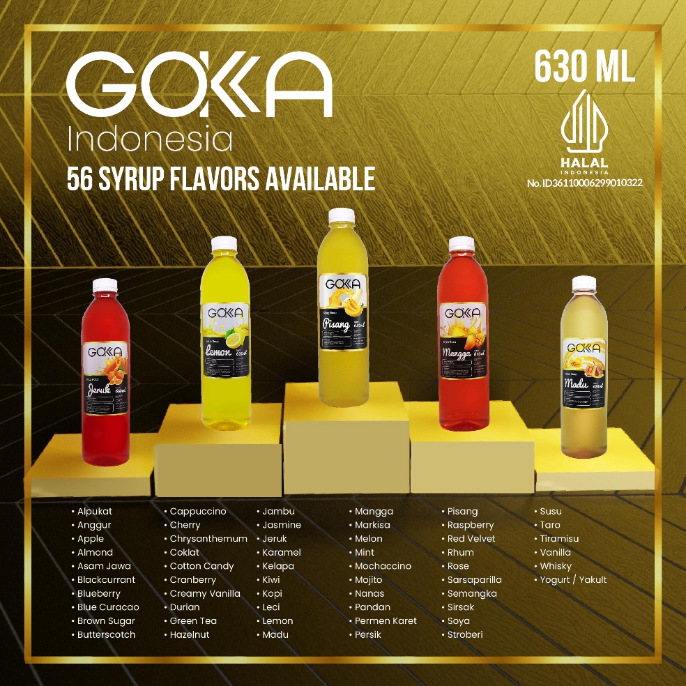 

81 (Pilihan Varian Rasa A) Sirup Gokka 630ml / Gokka Syrup 6a9bk