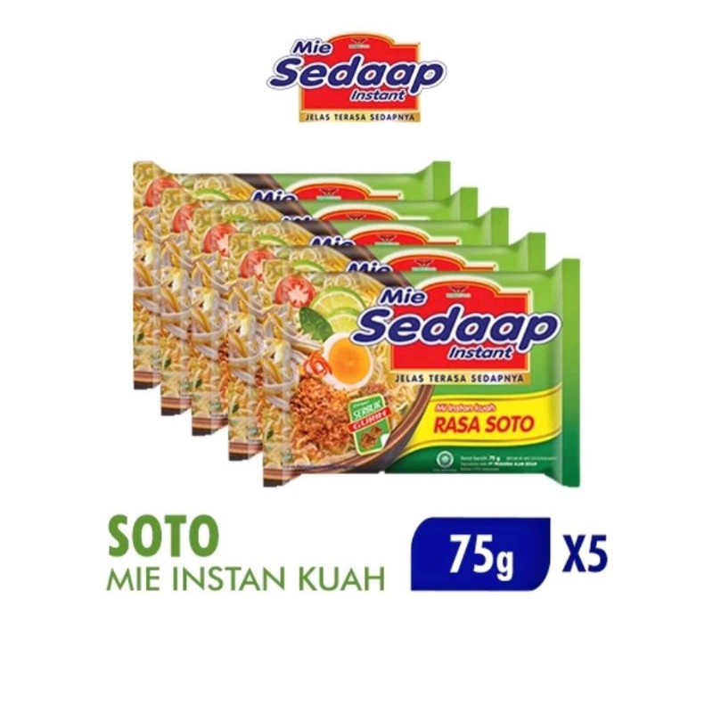 

Promo mie sedap soto isi 5 bungkus