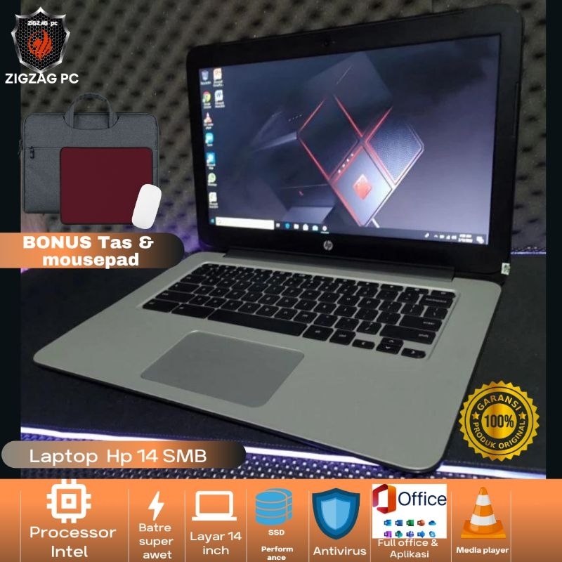 laptop Hp murah Ram 4GB SSD 128GB windows 10 pro 64 bit