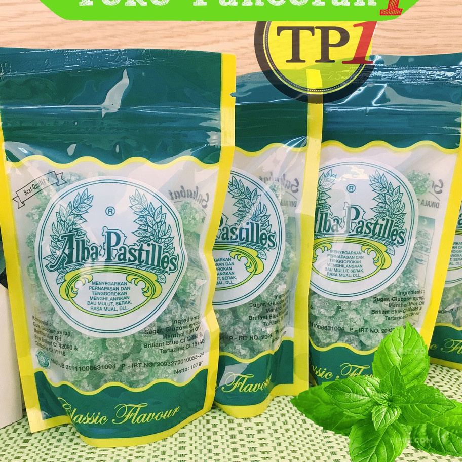 

Kode GMT837 Permen alba pastilles 100 gr/ alba pastiles / permen mint /Permen Pelega Tenggorokkan