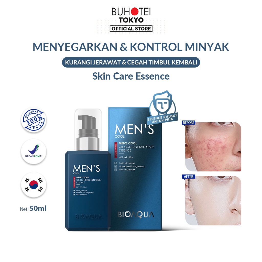 Dijual MurahBUHOTEI BIOAQUA Men's Essence Serum untuk Berminyak dan Berjerawat Skincare Pria Pemutih