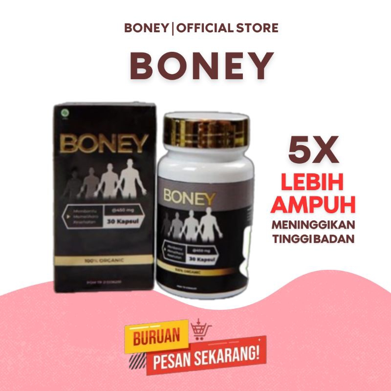 [TERLARIS] BONEY KAPSUL PENINGGI HERBAL NAIK 5-15 CM / BANTU TINGGIIN BADAN / KAPSUL PENINGGI SUPER 