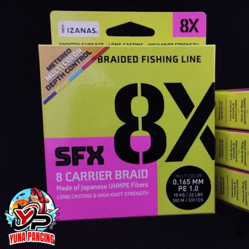 PE SUFIX SFX 150YDS 135M GREEN & 330YDS 300M MULTICOLOUR MADE IN TAIWAN