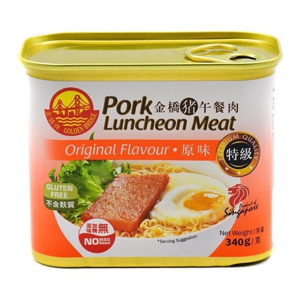 

Termurah Maling Singapore Golden Bridge Pork Luncheon Meat Original Flavour 340 Gram buruan