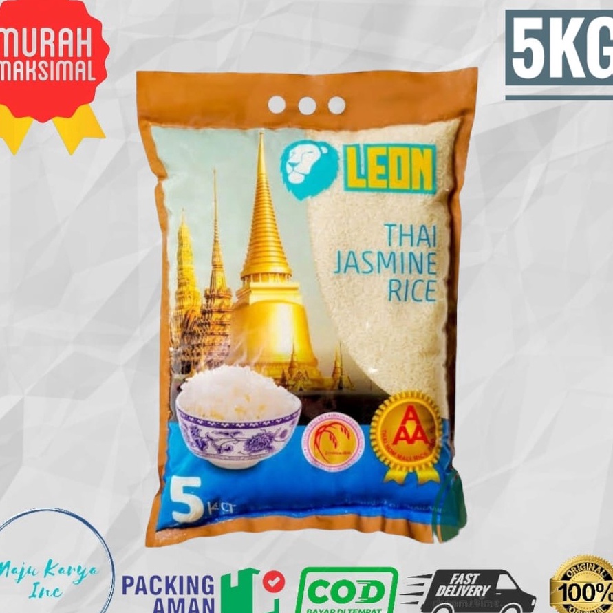 

KODE ULY309 Beras Leon Thailand Jasmine Rice 5 Kg