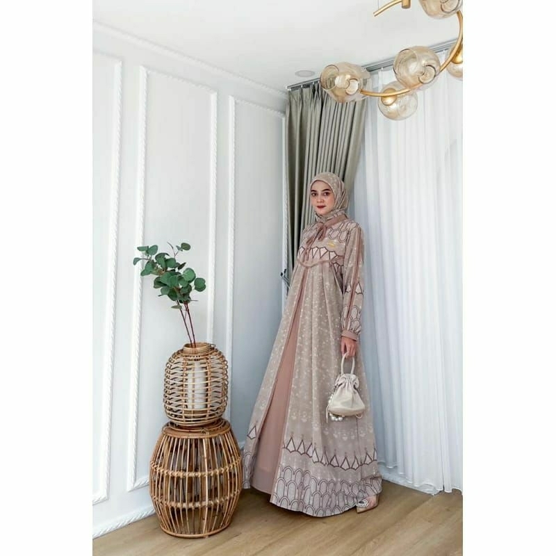 ZAMIRA DRESS SET HIJAB GAMIS SET HIJAB SEGI EMPAT