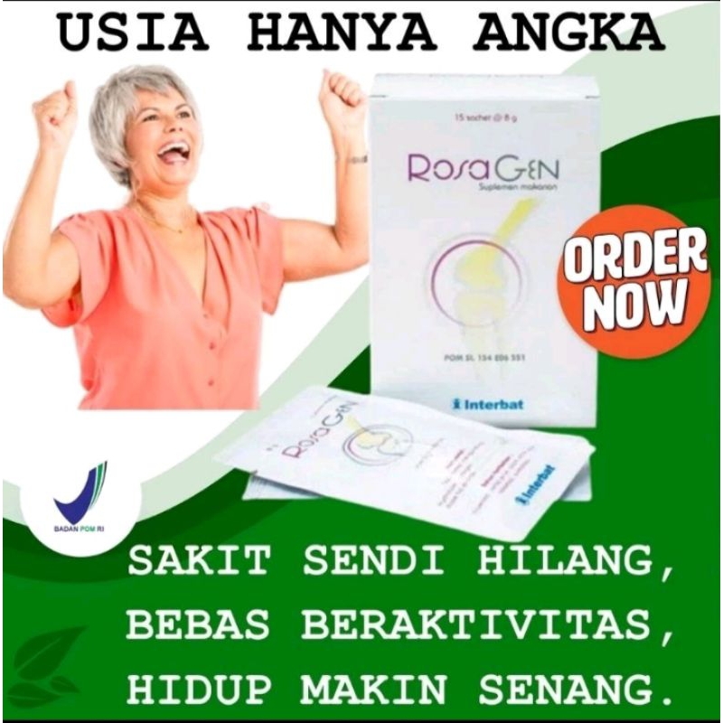 ROSAGEN ISI 15 SACHET-ROSAGEN 1BOX ISI 15 SACHET SUPLEMEN KESEHATAN SENDI