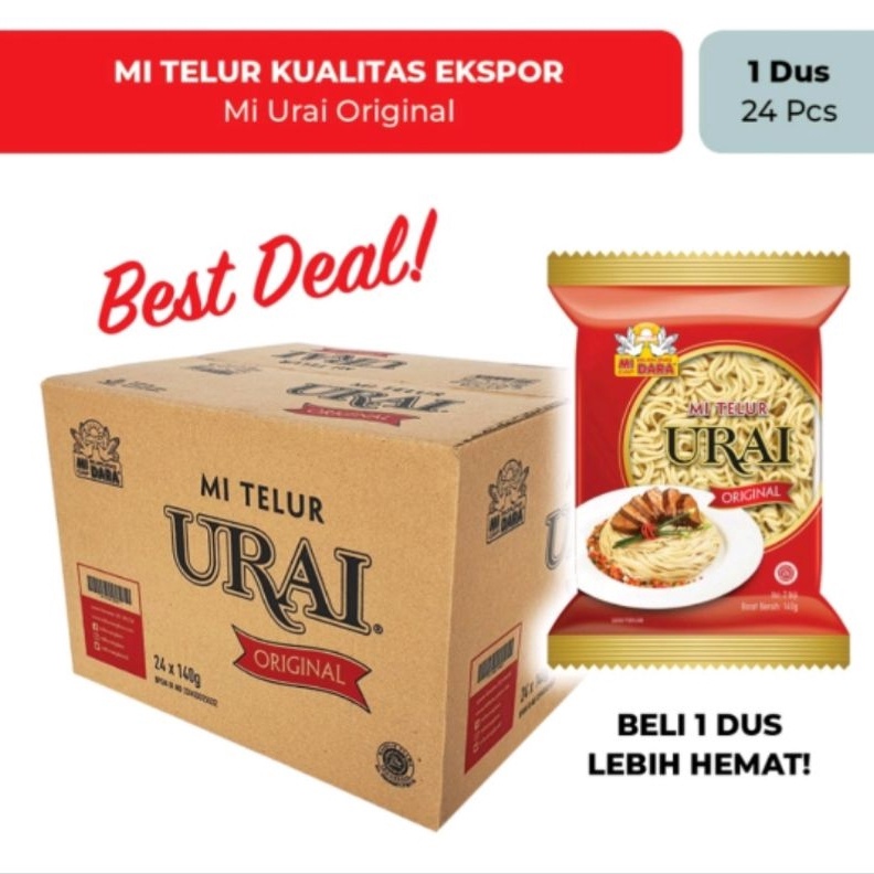 

12.12 Fasion sale Mie Urai Original Burung dara Karton Dus 24pc !!