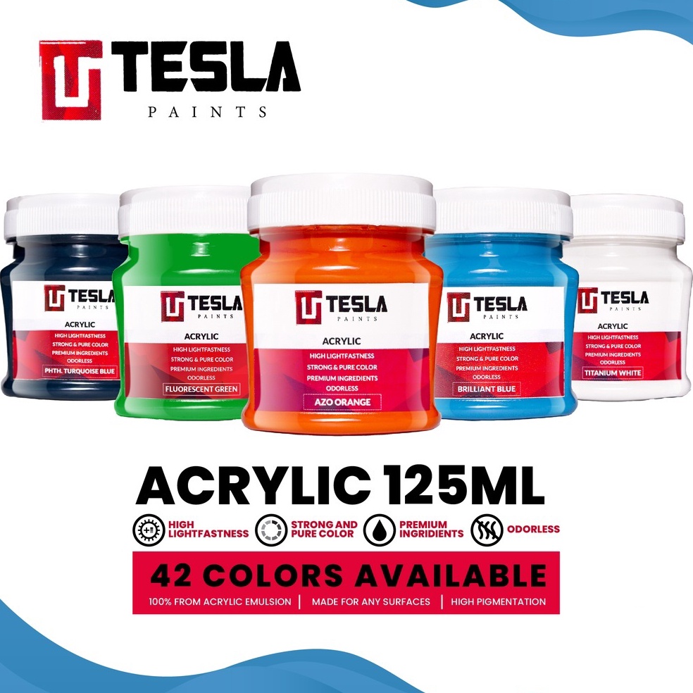 

➲ Acrylic Tesla Paint @125ml Part 1 / Cat Akrilik Tesla @125ml jsjsg