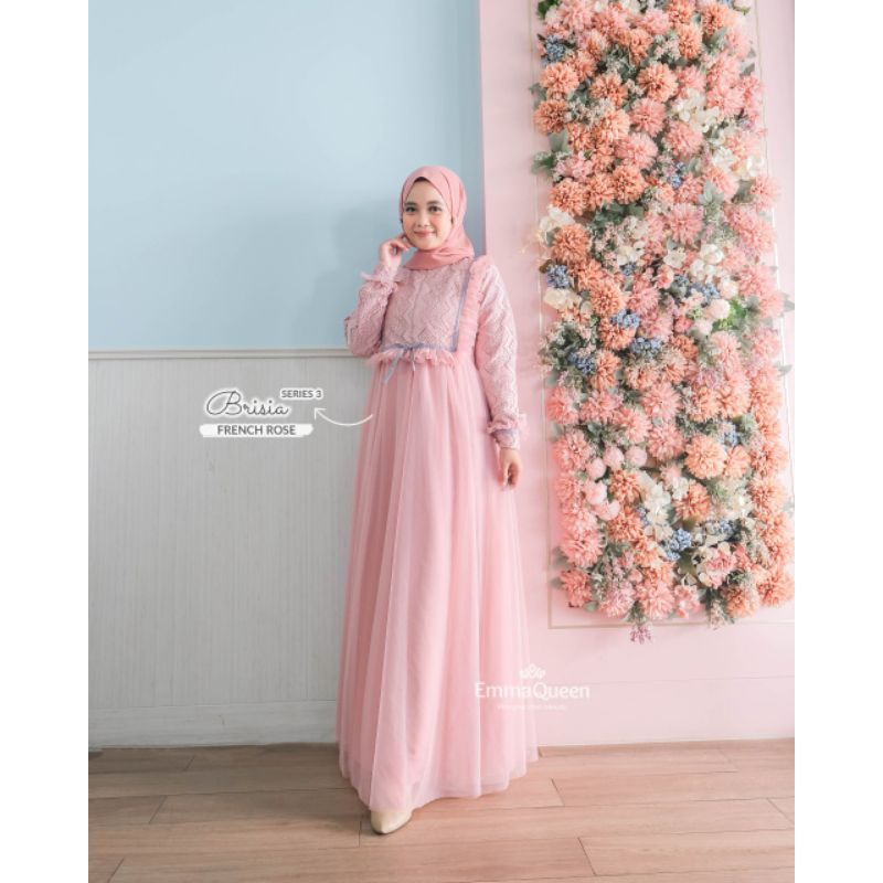 Gamis Tile Couple Ibu dan Anak - Brisia Dress Mom Kids - EmmaQueen