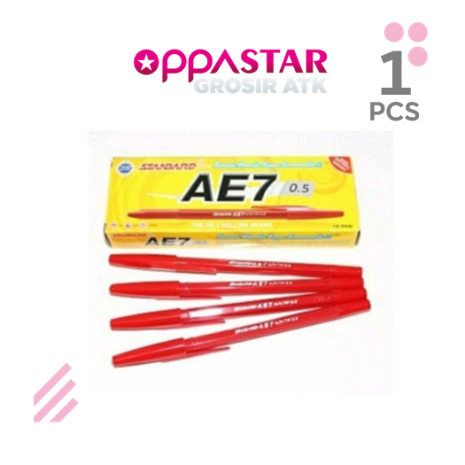 

Pulpen standard AE7 1 Kotak - Merah