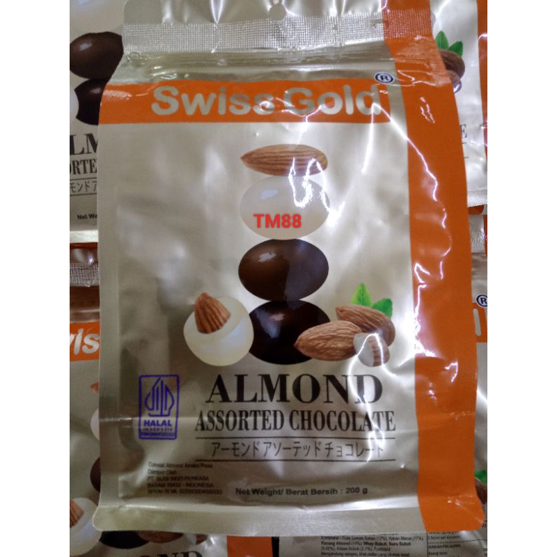

COKELAT ALMOND ANEKA RASA/ALMOND ASSORTED CHOCOLATE SWISS GOLD