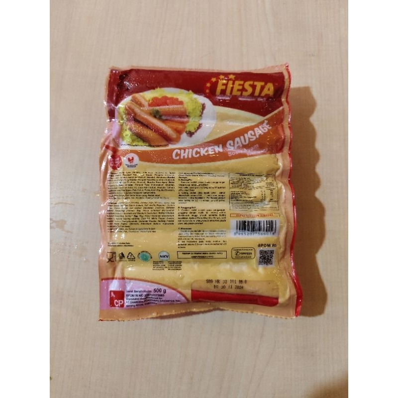 

FIESTA Chicken Sausage 500g isi 15 / sosis ayam siap masak