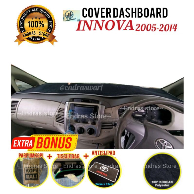 Cover Dashboard Innova 2005-2014 Pelindung Dashboard Mobil