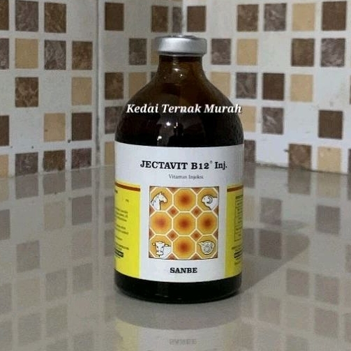 Jectavit B12 inj 100 ml Vitamin B12 Sapi Kambing Babi Domba Anjing Kucing Kerbau