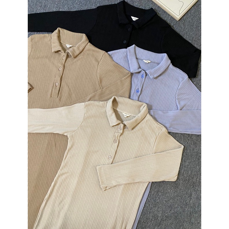 Termurah dan terbaik Pure Polo Dress Knit Busui BIG size 