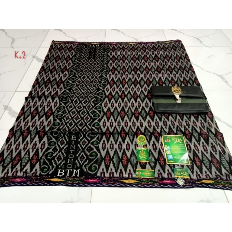Sarung BTM Kawung Original Full Sutra Mantap