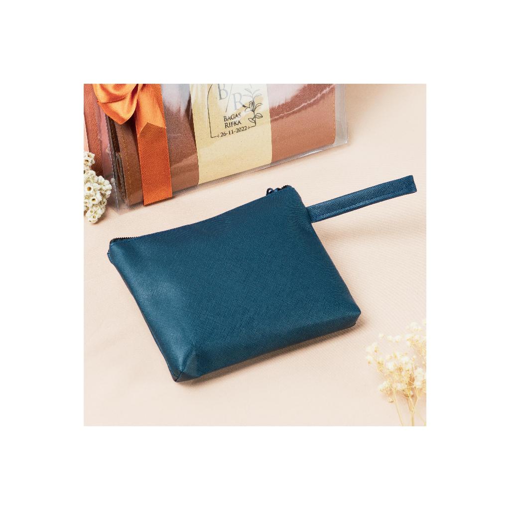 Pouch kapal metalik souvenir pernikahan dompet pouch souvenir ulangtahun kantor seribuhari merchandi