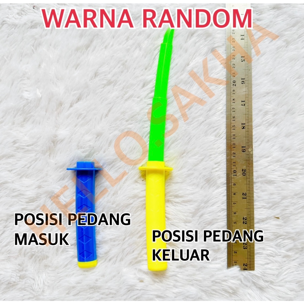 MAINAN PEDANG BISA SEMBUNYI UKURAN KECIL BAGUS LUCU WARNA WARNI CERAH MURAH MERIAH