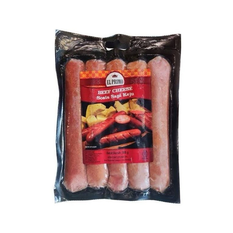 EL PRIMO Beef Cheese (Sosis Sapi Keju) 500 Gram