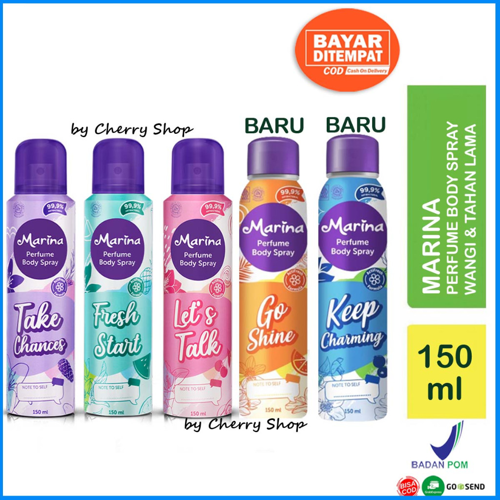 [5 VARIAN | PARFUM SPRAY 150ML | BPOM] MARINA PERFUME BODY SPRAY 150ML | PARFUM MARINA
