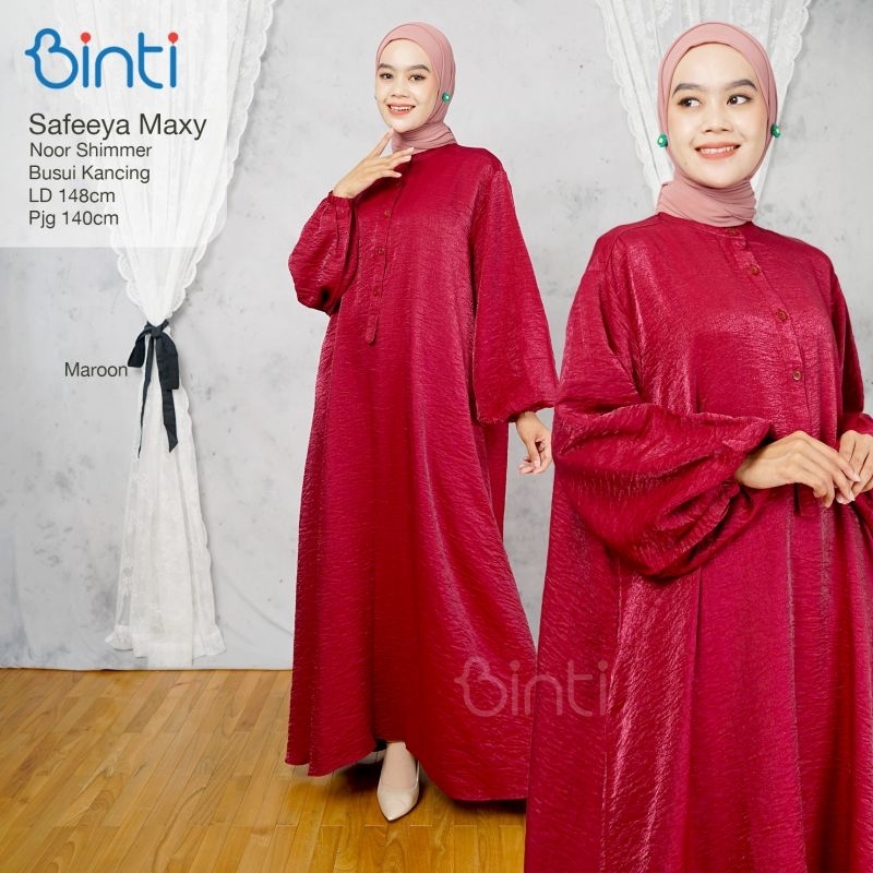 Dress Wanita Super Jumbo LD 148 5L Safeeya Bayna Nami Namy Belva Maxi Ori Binti Gamis Terbaru Murah 