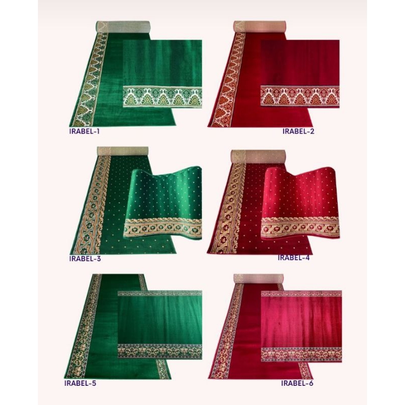 Karpet Masjid/ meteran, tabal 12 mm, ukuran 120cm
