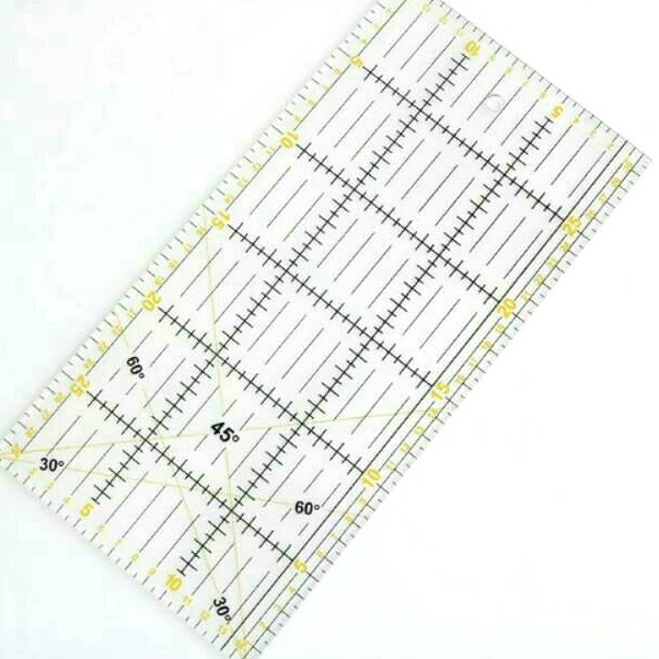 

Stok terbatas - Penggaris Jahit - Quilting Ruler AC 30 - Penggaris Pola - Penggaris Bahan 15 x 30 CM
