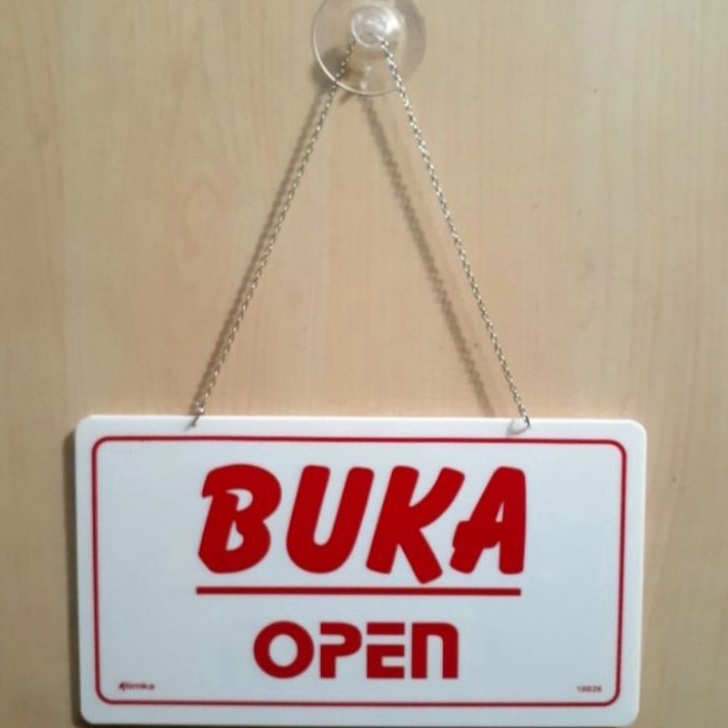 

Hemat Akrilik sign OPEN CLOSED