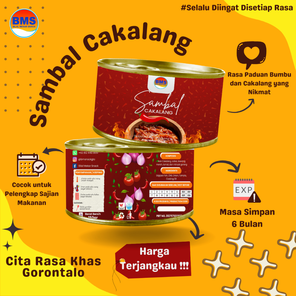 

Bilal Mekar Snack - Sambal Ikan Cakalang Khas Gorontalo