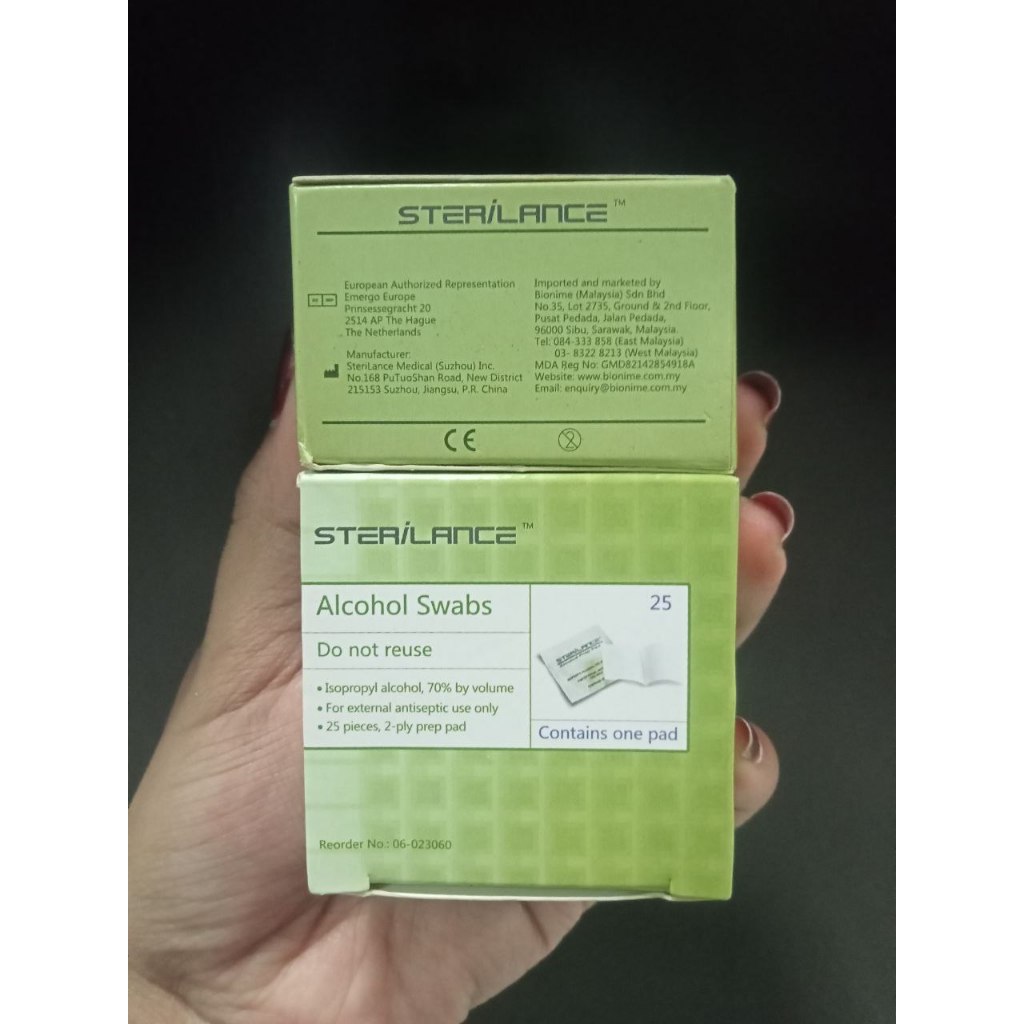 STERILANCE 25 pcs ALCOHOL SWAB 2ply
