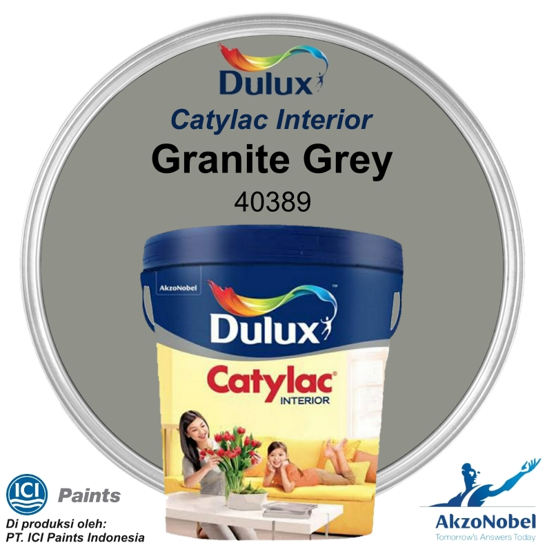 CAT DULUX CATYLAC INTERIOR 5 KG - GRANITE GREY 40389