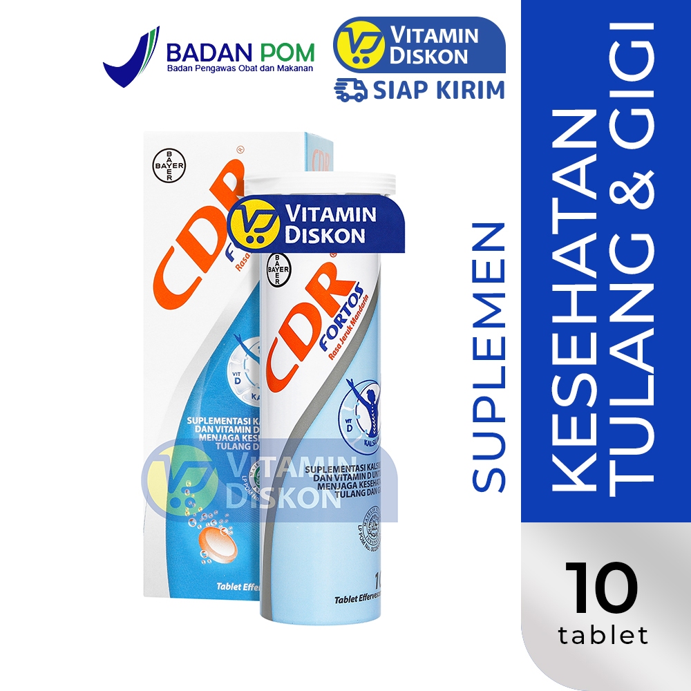 CDR FORTOS RASA JERUK MANDARIN 10 TABLET