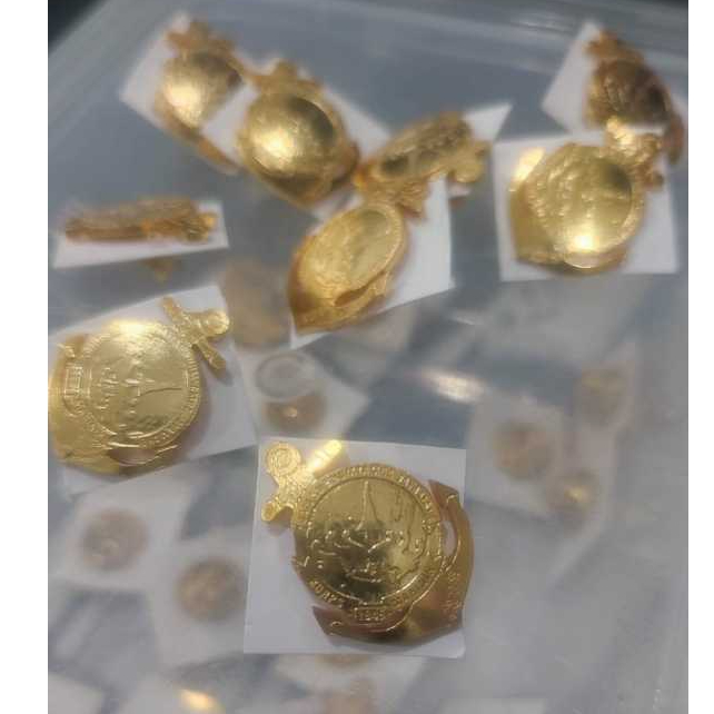 pin kerah safari marinir jangkar tni al