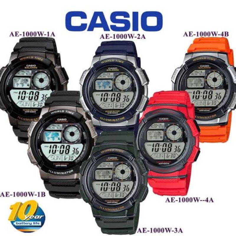 Jam Tangan Digital Casio Original AE-1000W