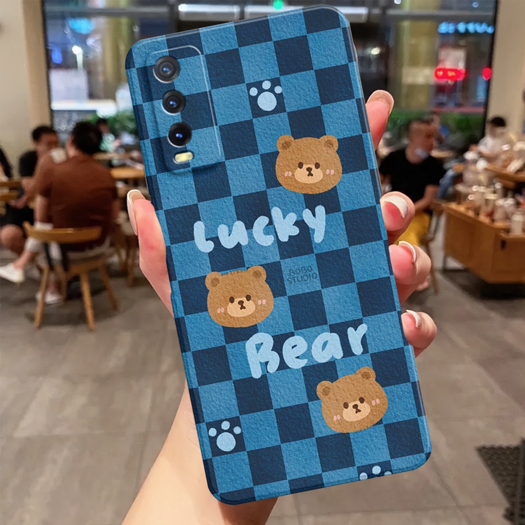 CASE VIVO Y12S/Y20/Y20S - SOFTCASE PRO CAMERA VIVO Y20/Y20S/Y12A/Y20A/Y20i/Y12S - FULL MOTIF - BEAR 