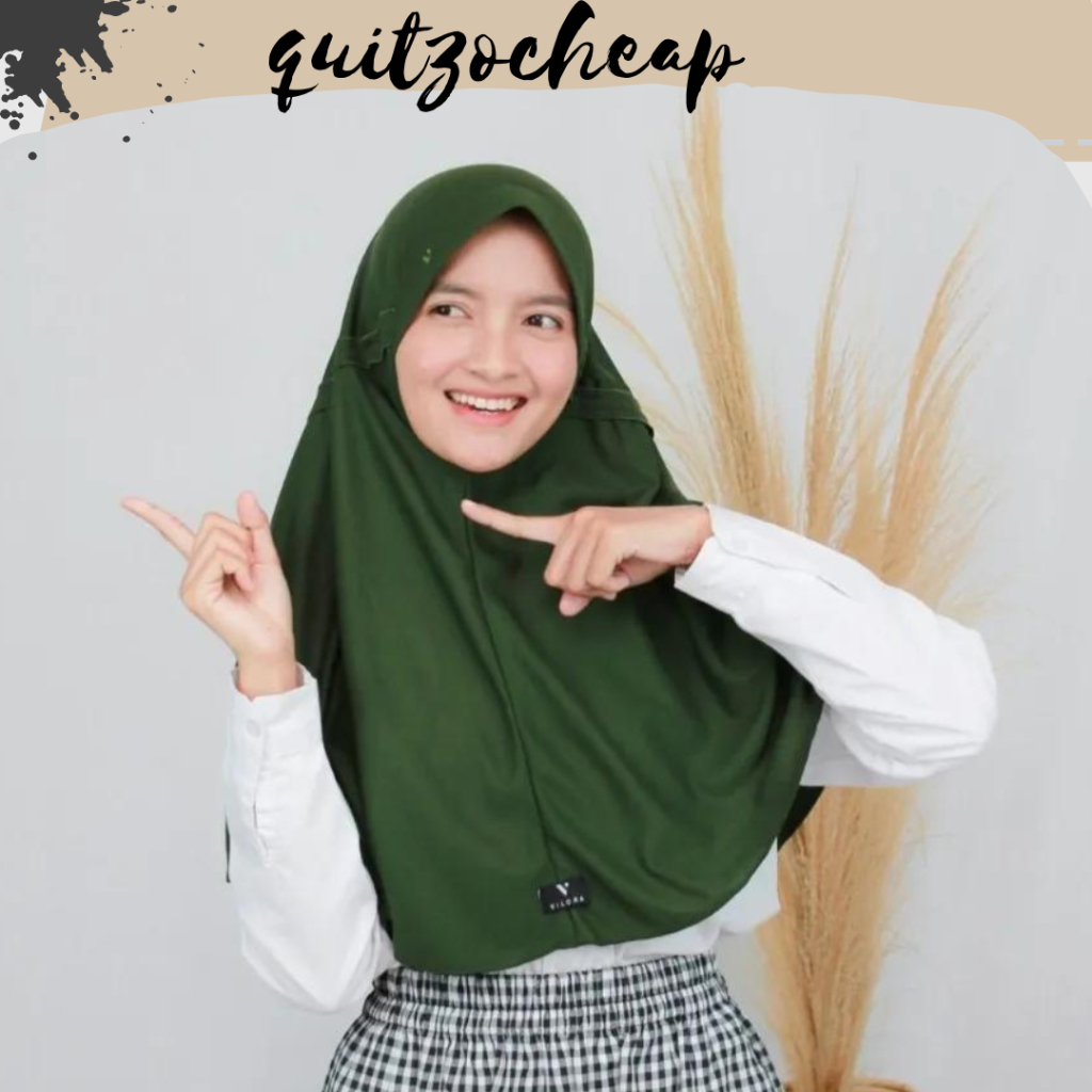 VILORA JILBAB SEKOLAH ARMY||VILORA NEW COLOUR JILBAB SEKOLAH|HARGA GROSIR