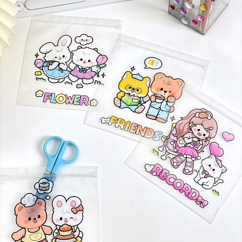 

BLANJA.ids PLASTIK ZIPLOCK / PLASTIK PENCIL CASE KOTAK PENSIL/ POUCH KOSMETIK/ PLASTIK KEMASAN POUCH LUCU KARAKTER