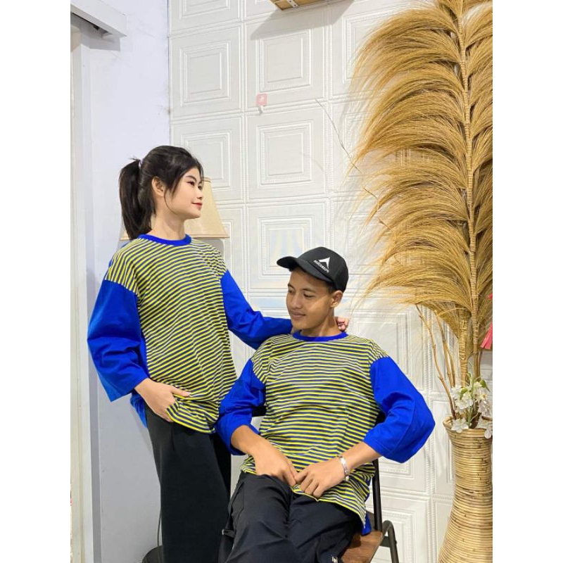 ATASAN SALUR KOMBI // ATASAN KAOS CAUPLE ORIGINAL JEVANNI
